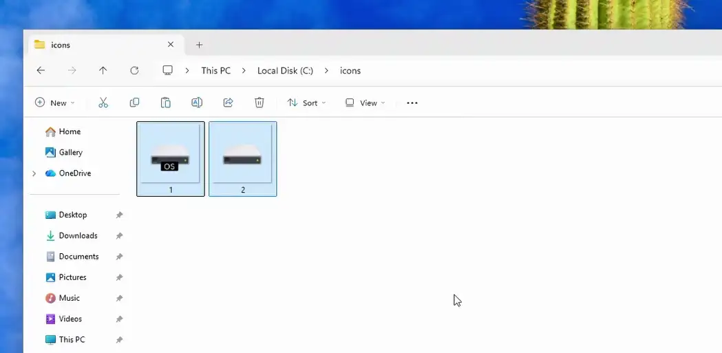 icons folder